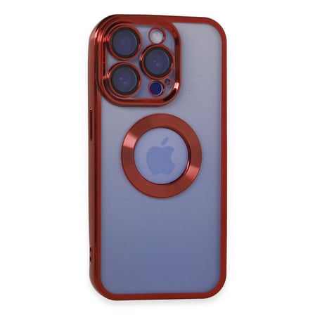 iPhone 15 Pro Kılıf Slot Silikon - Kırmızı bzsxx