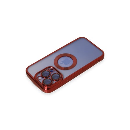 iPhone 15 Pro Max Kılıf Slot Silikon - Kırmızı bzsxx