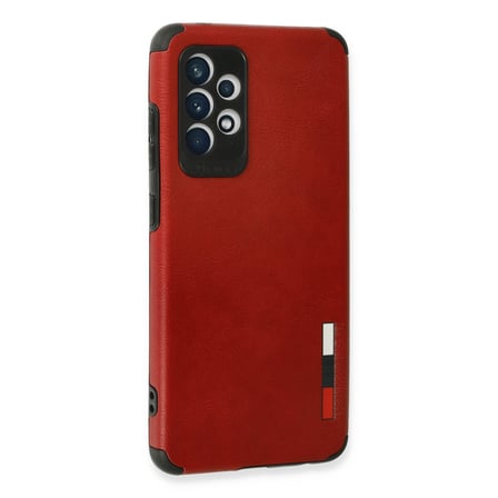 Galaxy A72 Kılıf Loop Deri Silikon - Kırmızı bzsxx