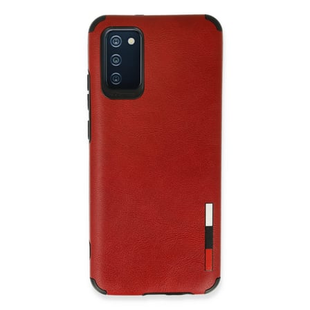 Galaxy A03S Kılıf Loop Deri Silikon - Kırmızı bzsxx