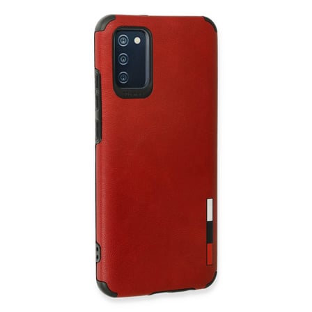 Galaxy A03S Kılıf Loop Deri Silikon - Kırmızı bzsxx