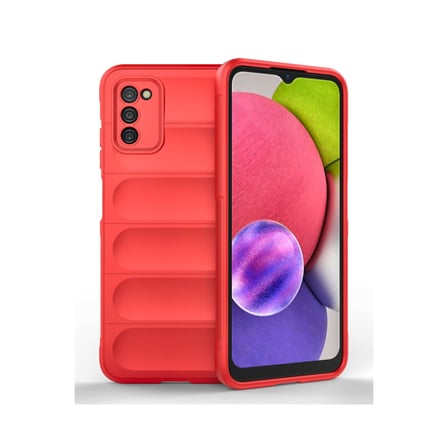 Galaxy A03S Kılıf Optimum Silikon - Kırmızı bzsxx