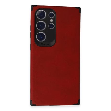 Galaxy S24 Ultra Kılıf Loop Deri Silikon - Kırmızı bzsxx
