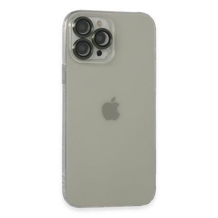 iPhone 13 Pro Max Kılıf Luko Lens Silikon - Yeşil bzsxx
