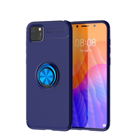 Y5P Kılıf Range Yüzüklü Silikon - Mavi bzsxx