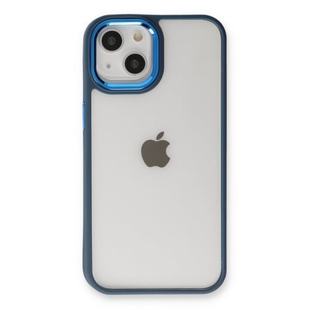 iPhone 14 Plus Kılıf Dora Kapak - Mavi bzsxx