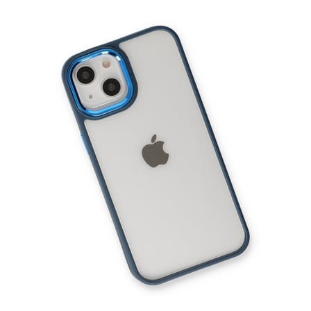 iPhone 14 Plus Kılıf Dora Kapak - Mavi bzsxx