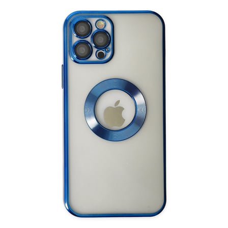 iPhone 12 Pro Kılıf Slot Silikon - Mavi bzsxx