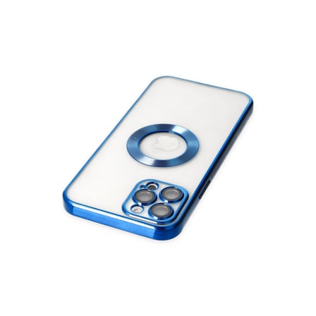 iPhone 12 Pro Kılıf Slot Silikon - Mavi bzsxx