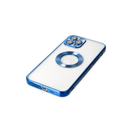 iPhone 12 Pro Kılıf Slot Silikon - Mavi bzsxx