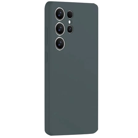 Galaxy S25 Ultra Kılıf Nano içi Kadife Silikon - Koyu Yeşil bzsxx