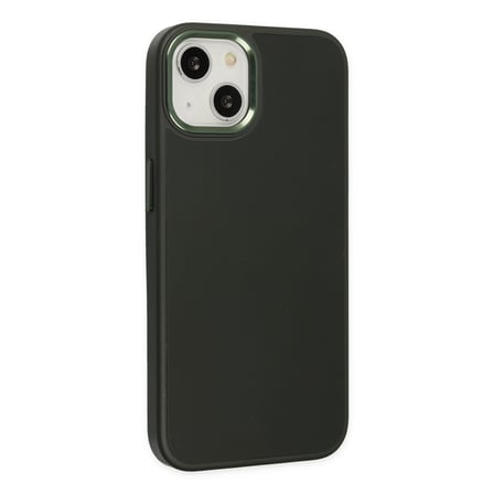iPhone 14 Plus Kılıf Asya Deri Silikon - Koyu Yeşil bzsxx