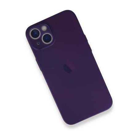iPhone 14 Plus Kılıf PP Ultra İnce Kapak - Mor bzsxx