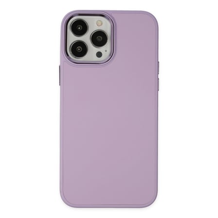 iPhone 13 Pro Kılıf Asya Deri Silikon - Lila bzsxx