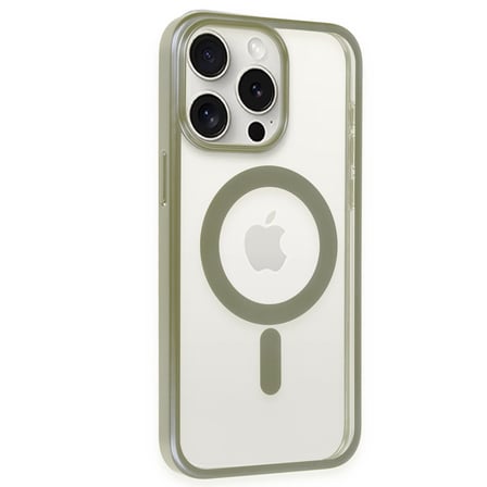 iphone 15 pro max kılıf erozi magsafe kapak - gri bzsxx