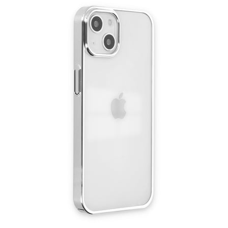 iPhone 14 Plus Kılıf Element Silikon - Gümüş bzsxx