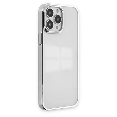 iPhone 14 Pro Max Kılıf Element Silikon - Gümüş bzsxx