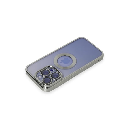 iPhone 15 Pro Max Kılıf Slot Silikon - Gümüş bzsxx
