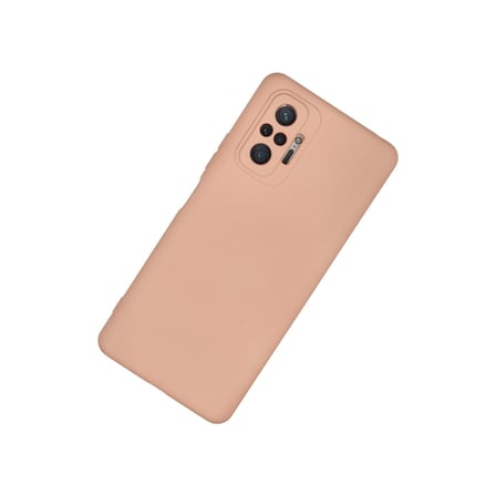 Redmi Note 10 Pro Kılıf Nano içi Kadife Silikon - Pudra bzsxx