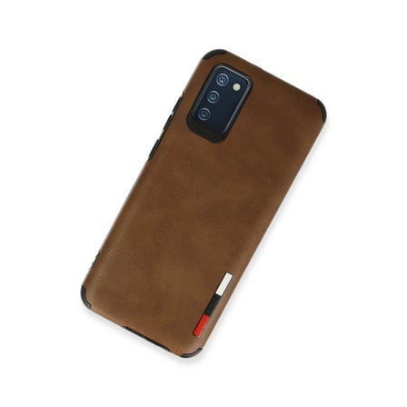 Galaxy A03S Kılıf Loop Deri Silikon - Kahverengi bzsxx