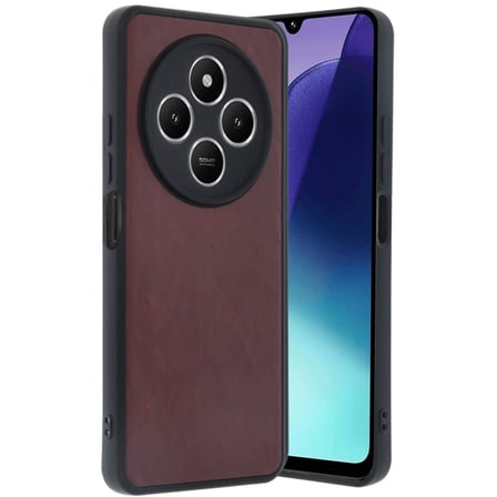 Redmi 14C Kılıf Aras Deri Kapak - Bordo bzsxx