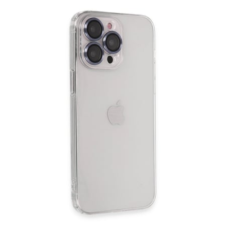 iPhone 13 Pro Kılıf Luko Lens Silikon - Sierra Blue bzsxx
