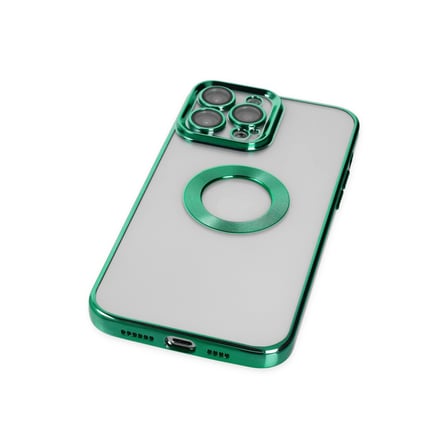 iPhone 14 Pro Kılıf Slot Silikon - Köknar Yeşili bzsxx