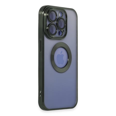 iPhone 15 Pro Kılıf Slot Silikon - Köknar Yeşili bzsxx