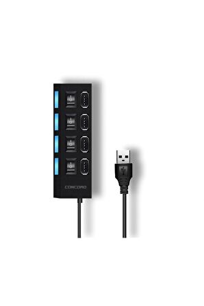 Concord C852 4 Port Çoğaltıcı 2.0 Usb Çevirici Çoklu Swıtch