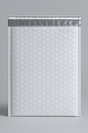 Balonlu Beyaz Kargo Poşeti 18x23+5 cm | 140 gr Bantlı Patpatlı Kargo Poşeti | 5’li E-Ticaret Poşeti