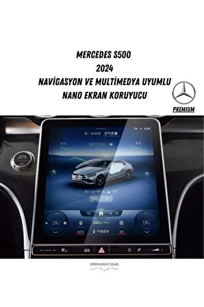 Mercedes S500 2024 Navigasyon ve Multimedya Uyumlu Premium Nano Ekran Koruyucu