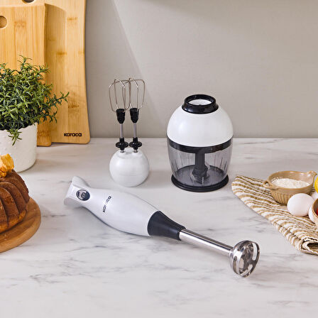 Karaca Pro-Midi Plus 3'lü Blender Set Pearl White 1000w