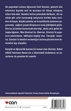 Demian: Emil Sinclair'in Gençliğinin Öyküsü