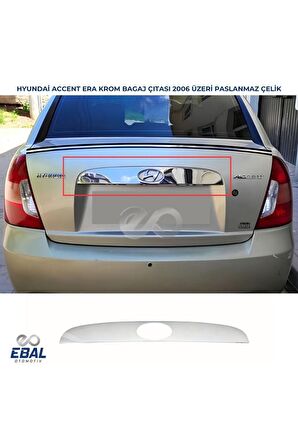 Hyundai Accent Era Krom Bagaj Çıtası 2006 Üzeri P. Çelik