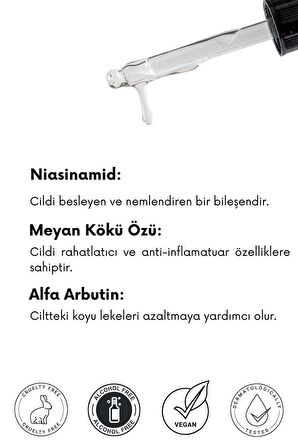 Cilt Tonu Aydınlatıcı ve Leke Karşıtı Arbutin Serum