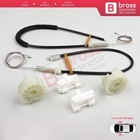 Citroen Saxo S0 S1 1996-2003 5-Kapı 9221H2 9222H4 İçin Ön Sol veya Sağ Kapı Cam Kriko Tamir Seti