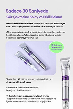 Kırışıklık Karşıtı Titreşimli 2li Göz Bakım Kremi Time Revolution Retinol 500 Shot Eye Cream Duo Set