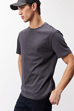 DeFacto New Regular Fit Bisiklet Yaka Basic Düz %100 Pamuk Kısa Kollu Tişört V7699AZ25SPAR214