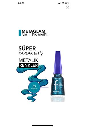 Flormar Metaglam 05 Imagınary Oje