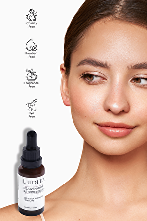 Ludita Kırışıklık Karşıtı ve Yenileyici Retinol (A Vit) Serum (0.3% Retinol + Ceramide + Squalane)