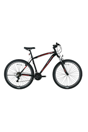 BİSAN MTS 4600 21 Vites 26 Jant V-Fren Dağ Bisikleti MTB Siyah - Kırmızı 18"/46CM