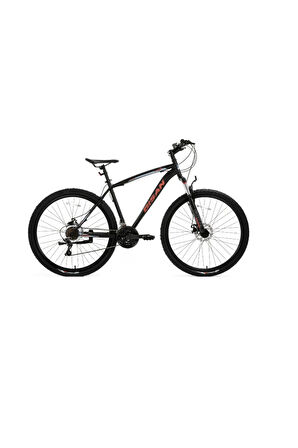 LEON V fren 24" jant 34cm kadro matsiyah/kırmızı Dağ bisikleti