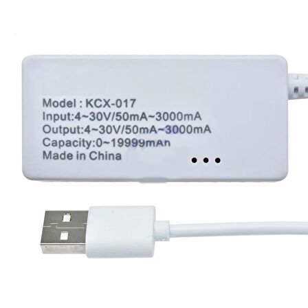 DC 3-7V USB Voltmetre Ampermetre Göstergeli Mobile Şarj Kapasite Test Edici