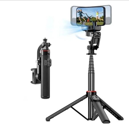 C22 Akıllı Yüz Takip Özellikli Kameralı Kumandalı Canlı Yayın Selfi Çubuğu Gimbal Tripod