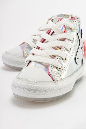 mnpc Kız Çocuk Hologram Atlı Sneakers Anatomik Ayakkabı