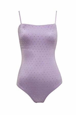 DeFacto Regular Fit İnce Askılı Taşlı Mayo-Fall in Love C4418AX24HSPR33