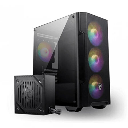 MSI MAG FORGE M100A D60 Temperli Cam 4x A-RGB Fan 