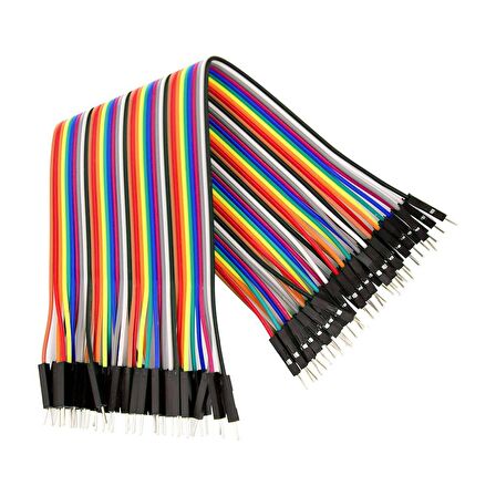 40 Pin Erkek - Erkek Dupont Kablo - 20cm