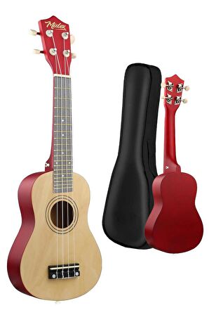 Midex UKX-233NT Naturel Concert Ukulele (Askı Çanta Metod Pena)