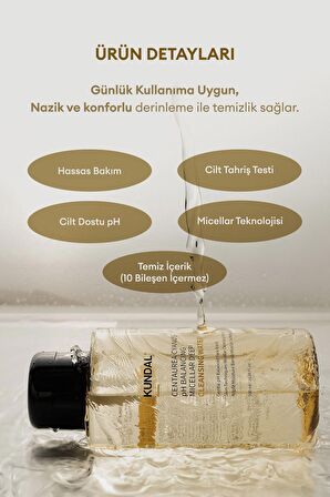 Micellar Makyaj Temizleme Suyu KUNDAL Centaurea Cyanus pH Balancing Micellar Deep Cleansing Water